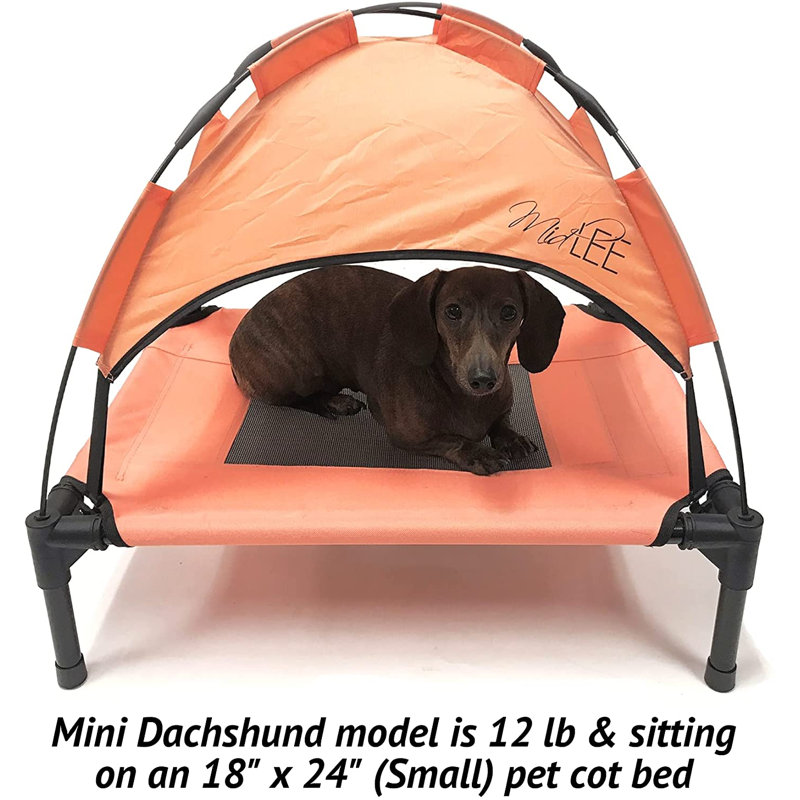 Midlee Salmon Dog Cot With Canopy & Reviews Wayfair